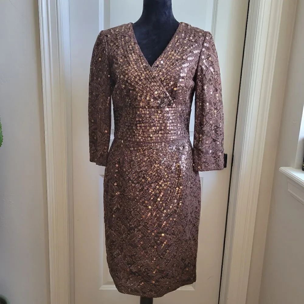 5K NEW CAROLINA HERRERA Embellished Dress size 6 8